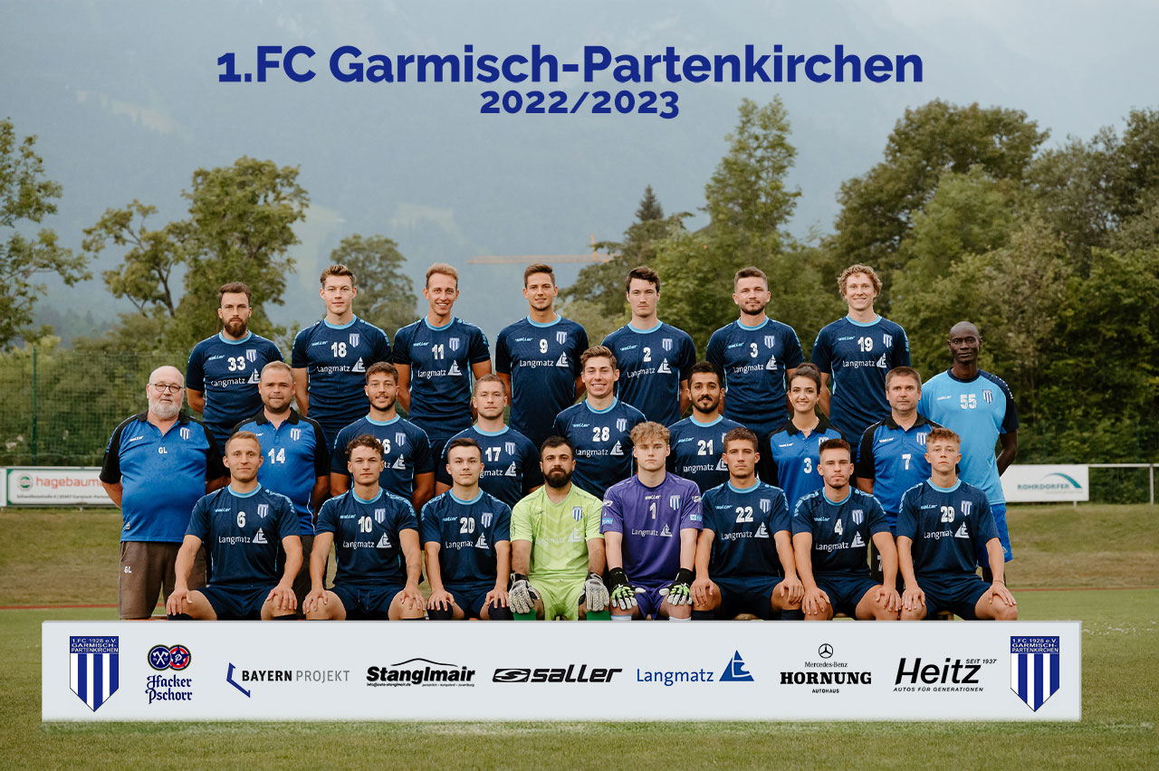 Erste Mannschaft des 1.FC Garmisch-Partenkirchen Saison 22/23